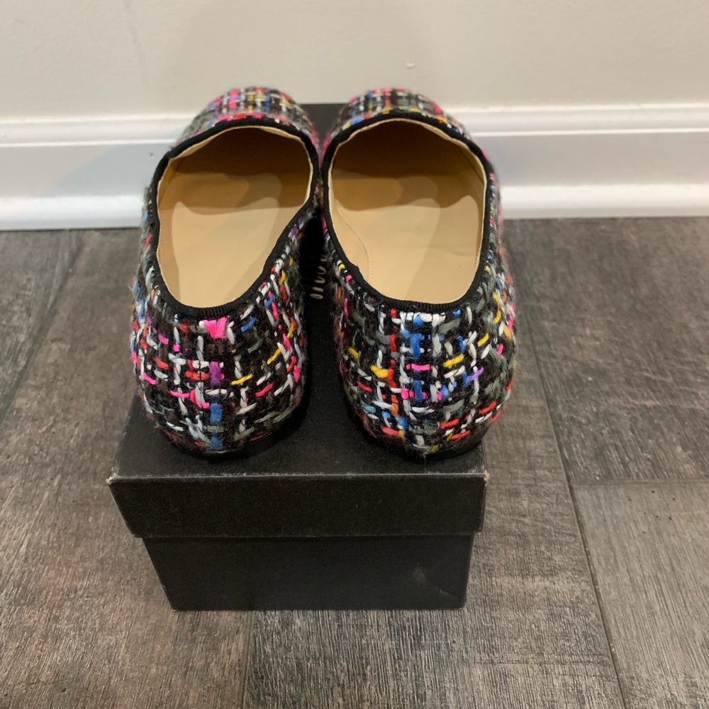 J. Crew Rainbow Multicolor Tweed Loafers - Picture 5 of 8